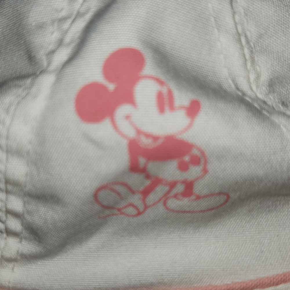 Vintage Atlas Disney Character Fashions Pink & White Mickey Mouse Visor EUC - Picture 6 of 7